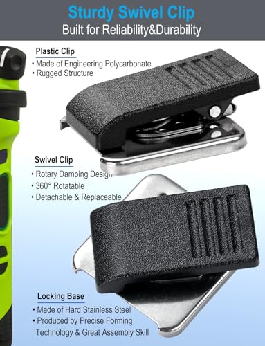 commountain 2-Pin Speaker Mic for Baofeng Walkie Talkies Radios | Fits UV-5R BF-F8HP UV-82HP and more, Shoulder Microphone with Clear Audio, Rugged Build, Reinforced Cable, Swivel Clip - color: Black