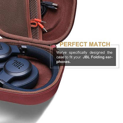 Case for JBL Tune 770NC/510BT/720BT/520BT/670NC/520C Headphones Wine | Hard Carrying Travel Case for JBL Live 770NC/670NC/680NC/780NC Headphones - color: Claret
