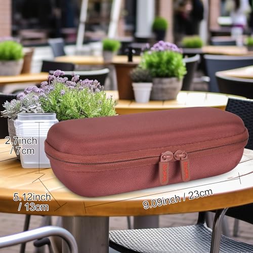 Hard EVA Case Compatible with Bose SoundLink Flex 2nd Gen/Bose SoundLink Flex Bluetooth Speaker, Waterproof, Shockproof and Dustproof Carrying Travel Speaker Case - Carmine Red - color: Carmine Red