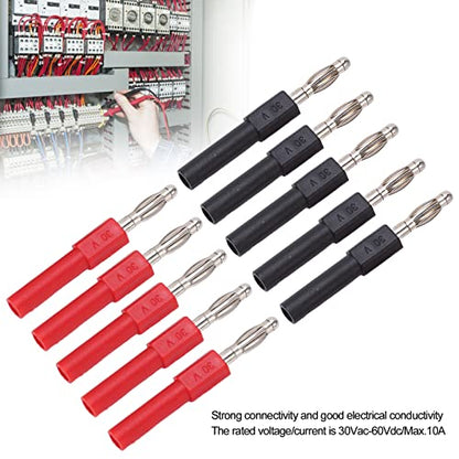 5Set Banana Plug Adapter, Speaker Banana Plugs, J.20012 Speaker Connectors Terminal, for Car Multimeters Instruments