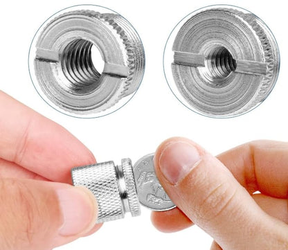 Mic Thread Adapter Kit, Slivery, 8Pcs - style: 8 pcs slivery