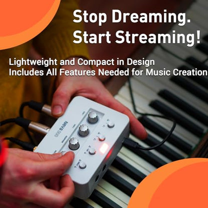 ESI Neva Duo | Professional 24-bit/192kHz 2x2 USB Audio Interface for PC and Mac, Dual XLR, Podcasting, and Streaming, Perfect for Guitarists and Vocalists, Music Production Software Included