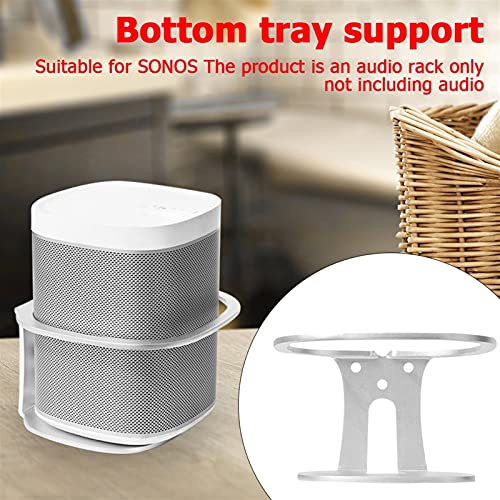 Entertainment Center Shelves Speaker Metal Stand Home Speaker Hanger Speaker Box Wall Mount Bracket Home Theater Audio Stand Suitable for DVD Players, Cable Boxes (Color : Gold) - color: Gold