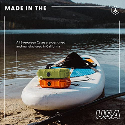 Evergreen 56 Dry Box - EDC Tough Protective Case USA Made for Organization of Cameras, Phones, Camping, Fishing, Hiking, Water Sports (Black, TOPO) - color: TOPO, Black