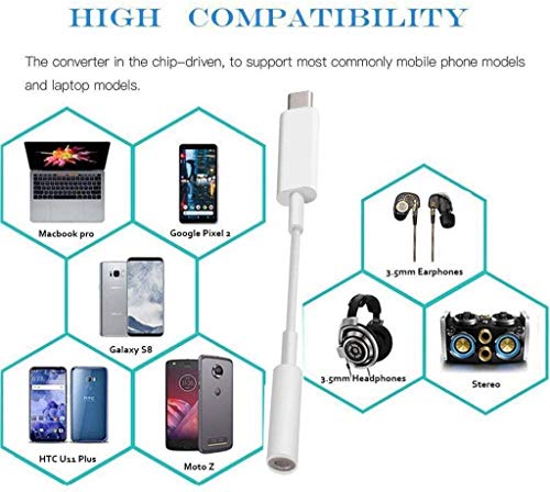 2 Pack USB C to Headphone Jack Adapter Dongle Suitable for iPhone & Android | Type C Audio Aux Cable Compatible with iPhone 17/16/15/ Plus,Pro,Pro Max/iPad/MacBook/Pixel, Samsung & Android phones
