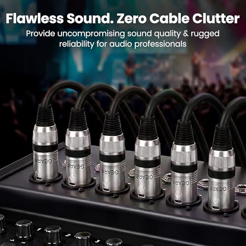 GEARit 22AWG OFC XLR Cables 3FT 10-Pack Male to Female for Studio Recording | Balanced 3-Pin Microphone Cables with Dual Shielding for Podcasters Streamers Mixers Powered Speakers and Desktop Audio Gear - size: 3 Feet (10-Pack), style: 10 Pack