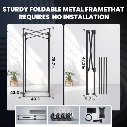 XL Portable Vocal Booth,Recording Booth Sound Booth for Recording Echo-Free Vocals Complete Home Recording Studio Foldable with Travel Bag for Voiceovers, Podcasts & Music (XL)