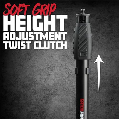Gator Frameworks Microphone Stand with 12" Weighted Base and Soft Grip Twist Clutch Height Adjustment, (GFW-MIC-1200) - style: 12" Weighted Base