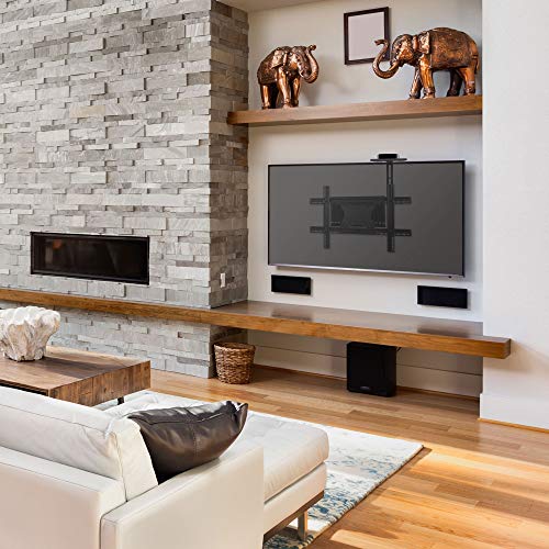 Mount-It! Floating TV Shelf – Dual Wall or TV Mountable AV Shelf – for Cable Boxes, Streaming Devices & Consoles – Steel with Vents & Safety Lip – Easy Installation – Space-Saving Design (6.6 lbs)