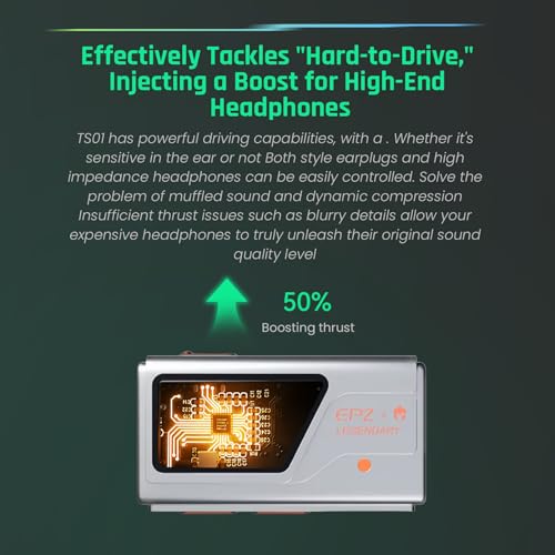 EPZ USB-C Gaming Sound Card Hi-Fi Grade DAC Chip Adaptive Dual 3.5mm Ports Portable Sound Card Built-in EQ Visualisation - color: silver