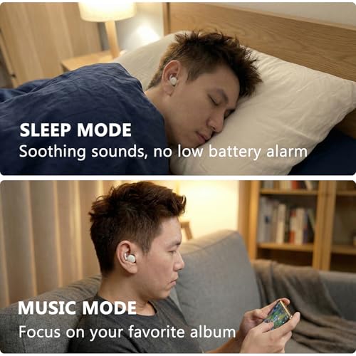Sleep Earbuds for Side Sleepers, Noise Reduction Invisible Sleeping Buds