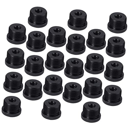 FRCOLOR 30pcs Aluminum Microphone Stand Adapter Set 3/8 to 5/8 Thread Converter for Mic Boom Arm Shock Mount and Clip Compatibility