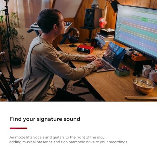 Focusrite Scarlett 4i4 4th Gen USB Audio Interface, for Musicians, Songwriters, Guitarists, Content Creators — High-Fidelity, Studio Quality Recording, and All the Software You Need to Record | 4-In 4-Out, 2 Mic Preamps, 2 Hi-Z Inputs, 4 Line Inputs, MIDI
