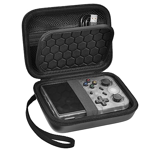 PAIYULE Travel Carrying Case for R36S RG353V RG353VS Handheld Game Console - color: Black, style: For R36s