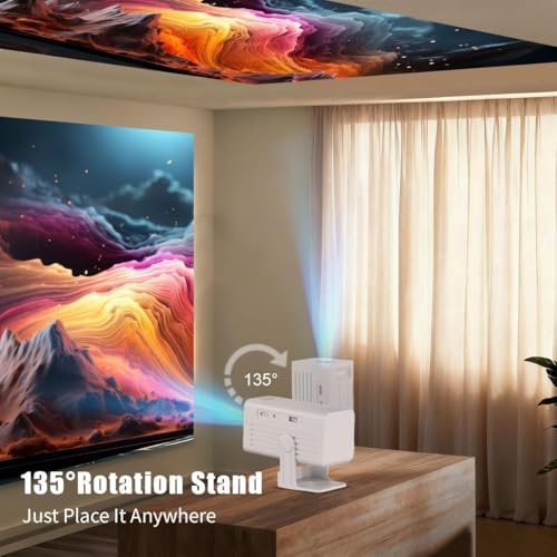 Mini Projector with Wifi and Bluetooth,4K Supported Smart Projector