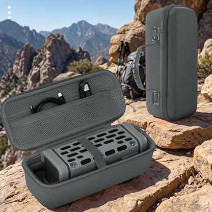 Hard Travel Case Compatible with Turtlebox Ranger Outdoor Portable Bluetooth 5.4 Speaker, Hard Carrying Case with Handle, Shockproof Protective Speaker Storage Bag (Only Case) (gray) - color: gray