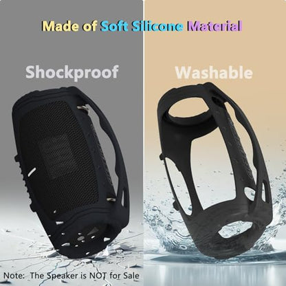 Silicone Case and Shoulder Strap for JBL Xtreme 3 Bluetooth Speaker | Silicone Cover for Xtreme 3 Portable Bluetooth Speaker Accessories, Protective Case with Adjustable Carrying Strap - size: for Xtreme 3