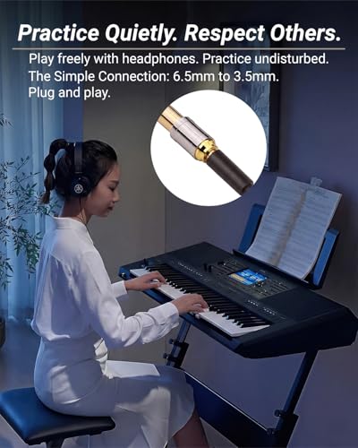 6.35mm(1/4 Inch) Male to 3.5mm(1/8 Inch) Female Headphone Adapter | 24K Gold-Plated Audio Jack Converter for Electric Piano and Drums, Amp, Guitar, Mixing Console, Aux Cable - 4 Pack - color: 4 Normal Shank