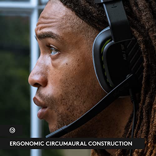 Astro A10 Gaming Headset Gen 2 Wired Headset, Over-Ear Gaming Headphones, Lightweight & Damage Resistant, Flip-to-Mute Microphone, 32 mm Drivers, Compatible with PS5, PS4, Nintendo Switch, PC - Black - color: Black