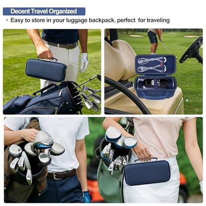 Carrying Case for Blue Tees Golf Player Pro/Player+ AI-Powered GPS Speaker | Blue Tees AI Powered Golf Speaker Hard Travel Protective Bag Storage Holder, Extra Mesh Pocket Fits Charging Cable, Navy - color: Navy