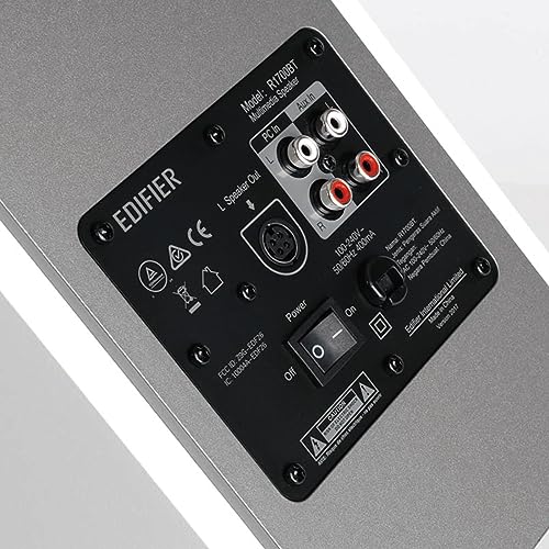 Edifier R1700BT Bluetooth Bookshelf Speaker - Active Near-Field Studio Monitors - Powered Speakers 2.0 Setup Wooden Enclosure - 66w RMS White - color: white