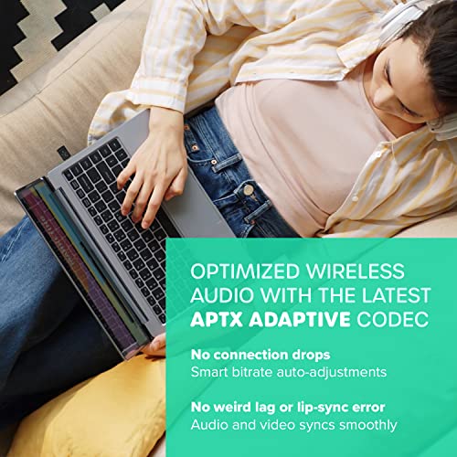 Creative BT-W4 Smart Bluetooth 5.2 Audio Transmitter with aptX Adaptive, 24-bit Audio, Device-Switching Function, and Voice Chat Support for PC/Mac / PS5 / PS4 / Nintendo Switch - color: Bluetooth 5.2 Audio Transmitter