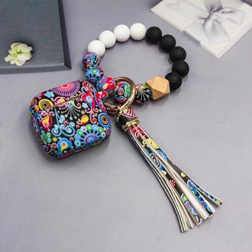 Case Compatible with AirPods 4 Case,Soft Silicone Cover with Bracelet Lanyard and Keychain, Cute Wireless Charging Protective Case for Apple AirPods 4th for Women and Men (Jellyfish) - color: Jellyfish