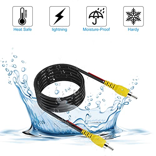 Upgraded Double Shielded RCA Backup Cam Extension Cable(20FT/6M). - size: 20 ft
