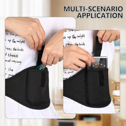 Mic Belts for Theatre Wireless Microphone Holder with Anti Dropping Strap Sweat Absorbent Belt Waistband Bag for Fitness Instructor (12)