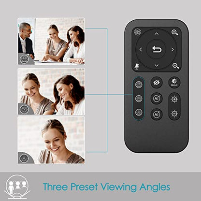 Angetube 4K AI Webcam for PC, AI-Trackig Computer Web Camera for Desktop - color: Black