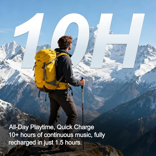 Bone Conduction Headphones,IPX7 Waterproof Wireless Bone Headphones,Open Ear Headphones Bluetooth 5.3 Built-in Mic,10H Playtime for Running,Cycling,Hiking,Gym,Workout. - color: Matte Black