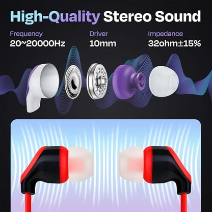 30-Pack USB C Wired Earbuds with Mic, Type C In-Ear Headphones w/ Noise Cancelling & Volume Control, Compatible with iPhone 16/15 Pro, iPad Pro, Galaxy S23/S22/S21/S20, Note 10/20, Kindle Fire Max 11