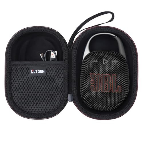 Case for JBL Clip 5/4 Ultra-Portable Waterproof Bluetooth Speaker Black | Hard Carrying Travel Case for JBL Clip 5/4 Ultra-Portable Waterproof Bluetooth Speaker - color: Black