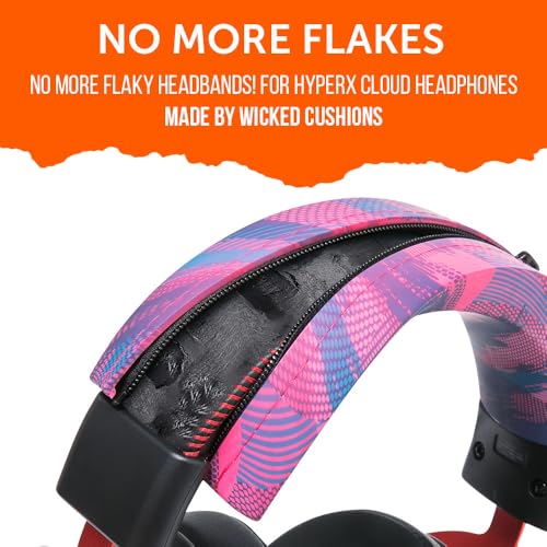 WC BandZ Cloud - Silicone Headband Cover for HyperX Cloud Series Headphones by Wicked Cushions | Enhanced Comfort, Style, & Sweat Protection | Exclusively for HyperX Cloud Series | Speed Racer - color: Speed Racer