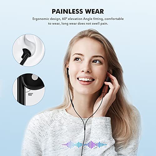 iPhone Wired Earbuds 2 Pack with Microphone and Volume Control, in-Ear | Two pairs of wired earphones for iPhone with a built-in mic and volume control and a secure in-ear fit for calls and music.