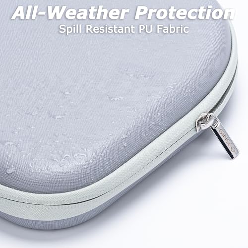 Ginsco Headphone Case Compatible with JBL Tune 510BT/520BT/500BT with Sony WH-CH520/510, Ultra-Slim Hard Shell Waterproof Headphone Case for On Ear Headphones (Gray White) - color: Gray White