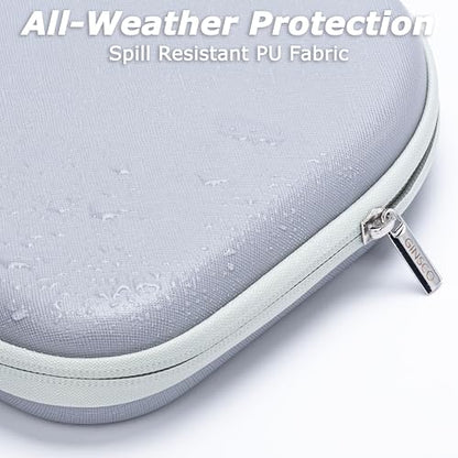 Ginsco Headphone Case Compatible with JBL Tune 510BT/520BT/500BT with Sony WH-CH520/510, Ultra-Slim Hard Shell Waterproof Headphone Case for On Ear Headphones (Gray White) - color: Gray White