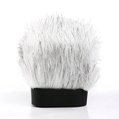 Movo WS-R10 Professional Furry Windscreen with Acoustic Foam Technology for Zoom iQ6, iQ7, Tascam DR-07 MKII, Sony PCM-M10 & Rode iXY Portable Digital Recorders