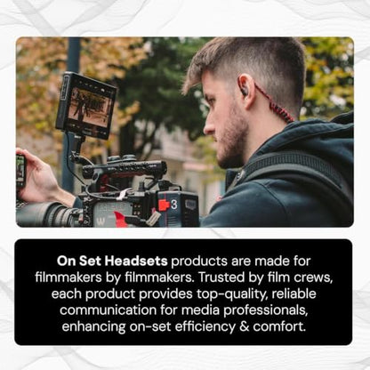 FilmPRO Surveillance Radio Earpiece with Mic, Lakers Purple | Durable 2-Pin Connector, Film & TV Production Use, Compatible with Walkie Talkies - color: LA Lakers