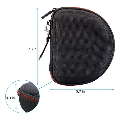 Case for Sony MDR7506 Professional Large Diaphragm Headphone Black | Hard Carrying Travel Case for Sony MDR7506 Professional Large Diaphragm Headphone - color: 2.Black