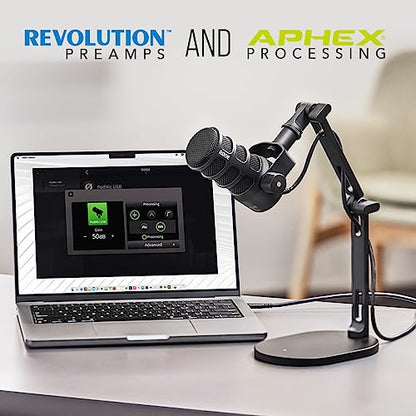 RØDE PodMic USB Versatile Dynamic Broadcast Microphone With XLR and USB Connectivity for Podcasting, Streaming, Gaming, Music-Making and Content Creation (Black) - color: PodMic USB Black
