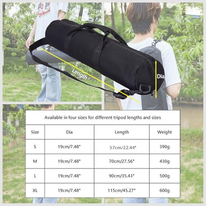 Tripod Case Heavy Duty Tripod Bag with Shoulder Straps and Handles M - size: 25.7 in L * 7.5 in D