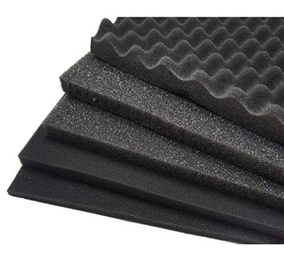Pick and Pluck Foam Utility Locking Case 22" x 13" x 5-3/8" Harmony Cases | Customizable 22 inch interior protection for mixers, mics, equipment, road-ready flight build, secure latches, DJ travel