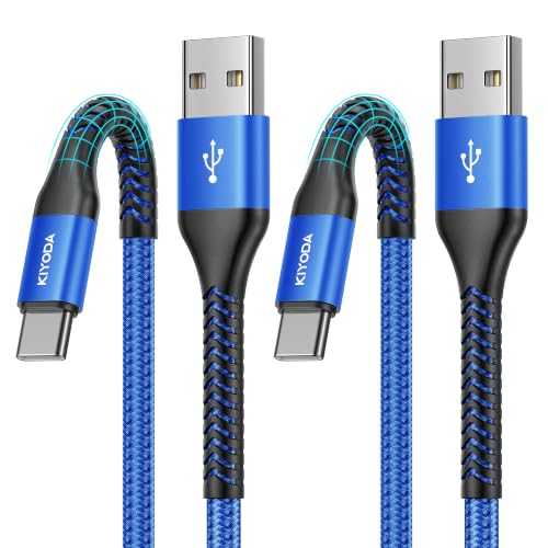 USB C to C Cable 60W Fast Charging 10FT, USB C to USB C Cable for CarPlay | 2Pack Super Durable USB Type C iPhone Charger USBC Cord for iPhone 17/16/15/Pro Max, Samsung Galaxy S26 and More-Upgraded - color: Blue, size: 6FT, style: USB A to USB C