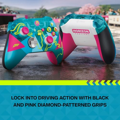 Xbox Wireless Gaming Controller | Forza Horizon 6 Limited Edition | Consoles, PCs, TVs, mobile, and more | Dynamic Lighting Effects | Wireless, Bluetooth, USB-C Connectivity - style: Forza Horizon 6