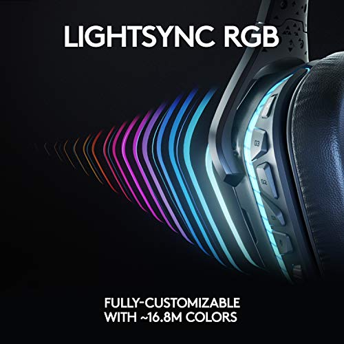 Logitech G635 DTS, X 7.1 Surround Sound LIGHTSYNC RGB PC Gaming Headset - style: Wired