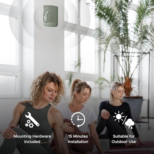 Move Speaker Wall Mount Bracket, Weatherproof, Green | Compatible with Sonos Move & Move 2, Including Mounting Accessories - color: Green