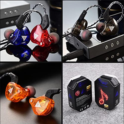 1 Piece Headset Headphones 3.5mm Earphone Earbud Braided Wired in Ear Noise Canceling Dynamic Stereo Deep Bass Remote Control Suitable for, Red - color: Red