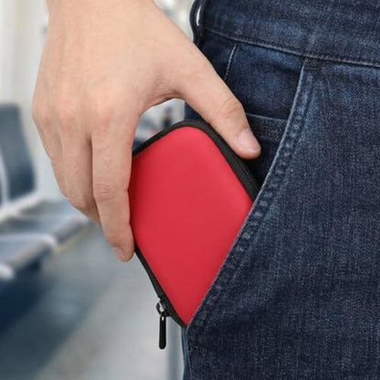 OSALADI Earphone Headphone Bag Storage Bag for Data Cable Small Change Travel Digital Carrying Pouch Digital Carrying case Storage Box Electronics Organizer