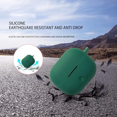 Soft Silicone Case Cover Dedicated Earphone Case Secure Grip Easy Access Scratch Resistant Housing Skin Portable Earphone Pouch - color: Black